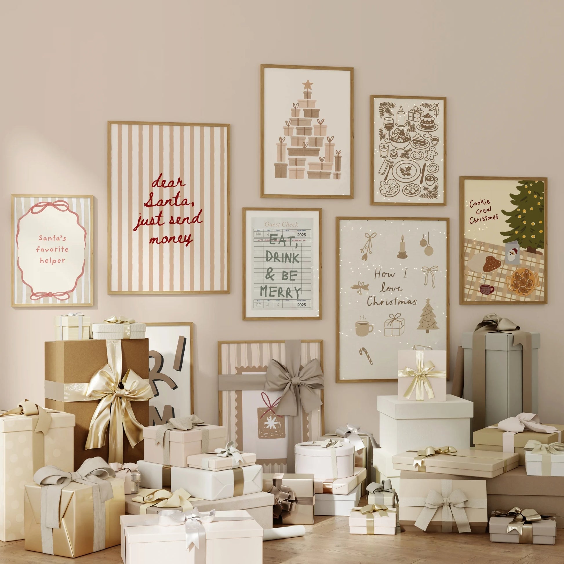 Handmade Whole Christmas Decor, over 590 prints