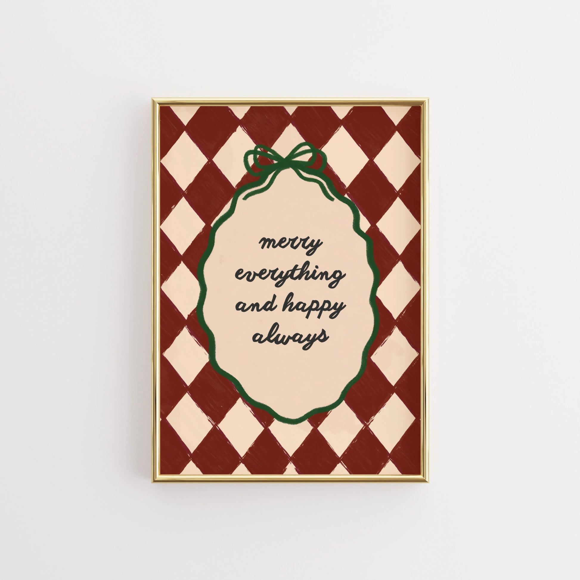 Retro Holiday Typography Decor