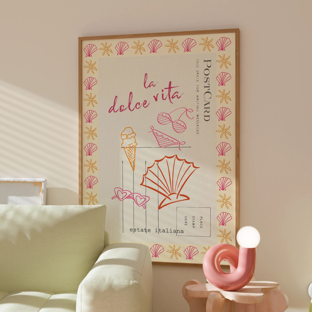 La Dolce Vita Print – Italian Summer Postcard Wall Art