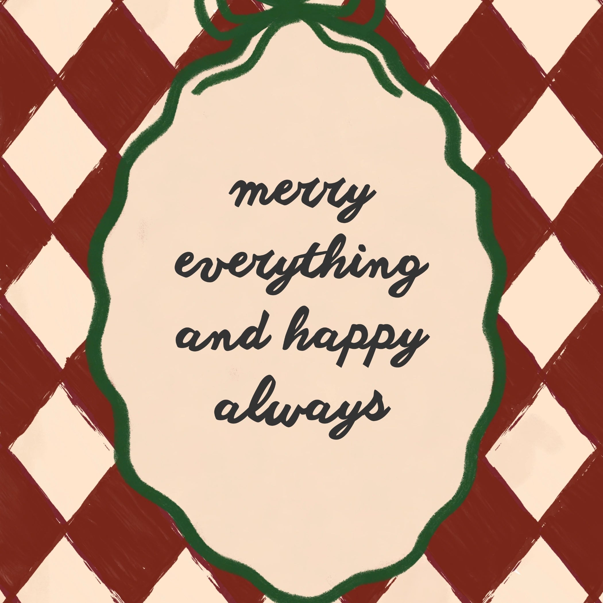 Retro Holiday Typography Decor