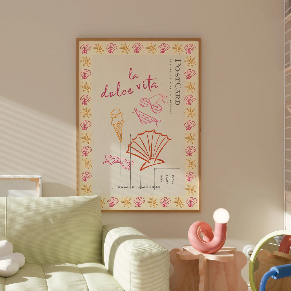 La Dolce Vita Print – Italian Summer Postcard Wall Art