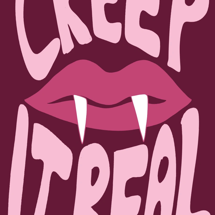 Vampire Lips Halloween Print – Creep It Real Wall Art