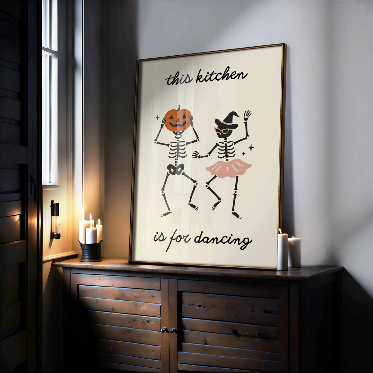 Stampa di Halloween in cucina – Divertente citazione da parete