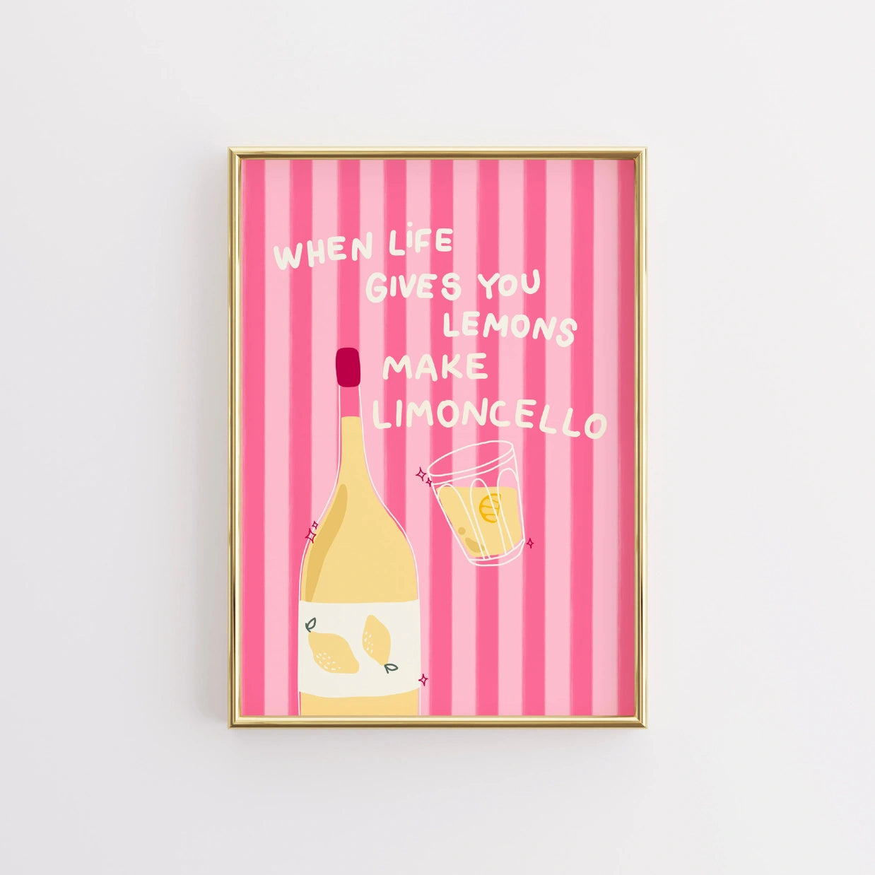 Limoncello Print – Italian Summer Quote Wall Art