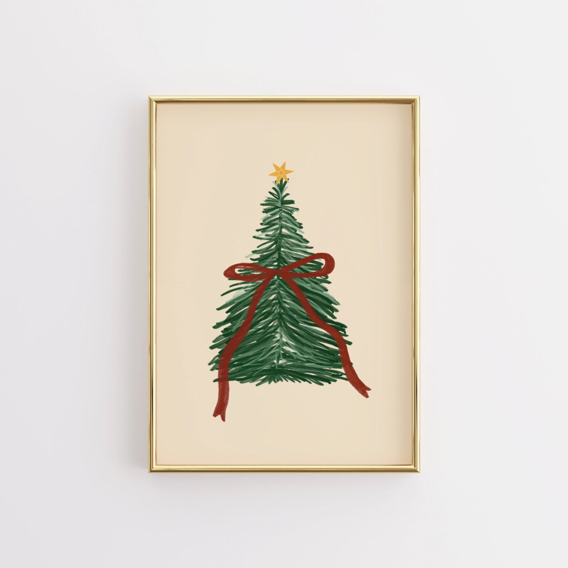 Cozy Minimal Christmas Print