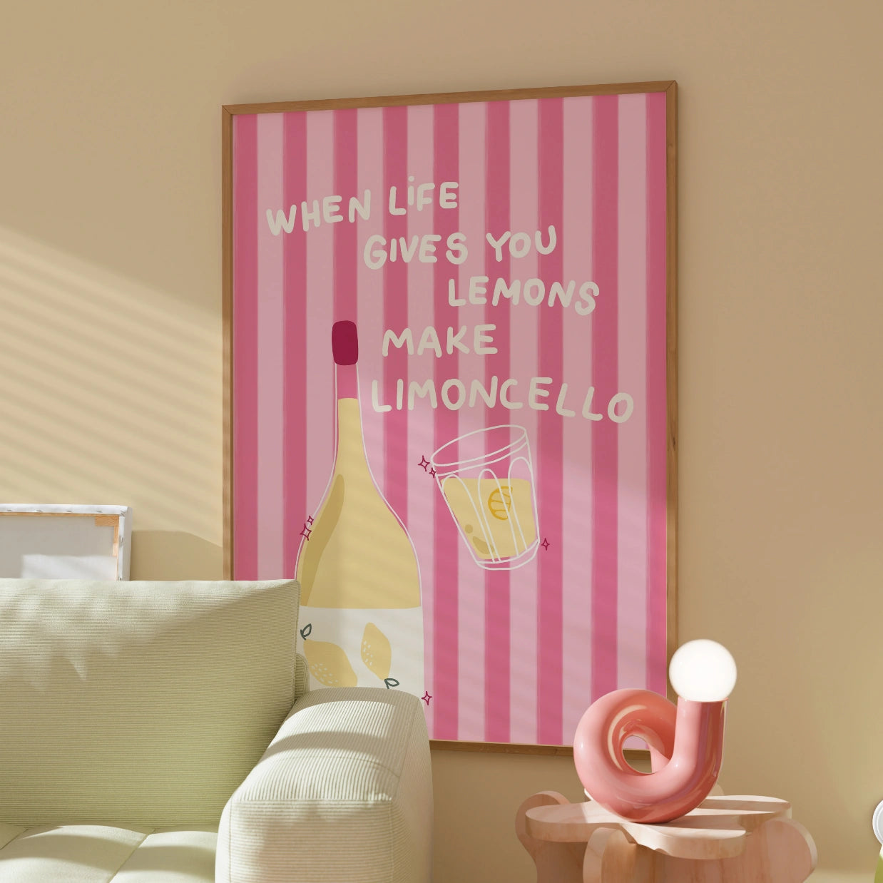 Limoncello Print – Italian Summer Quote Wall Art