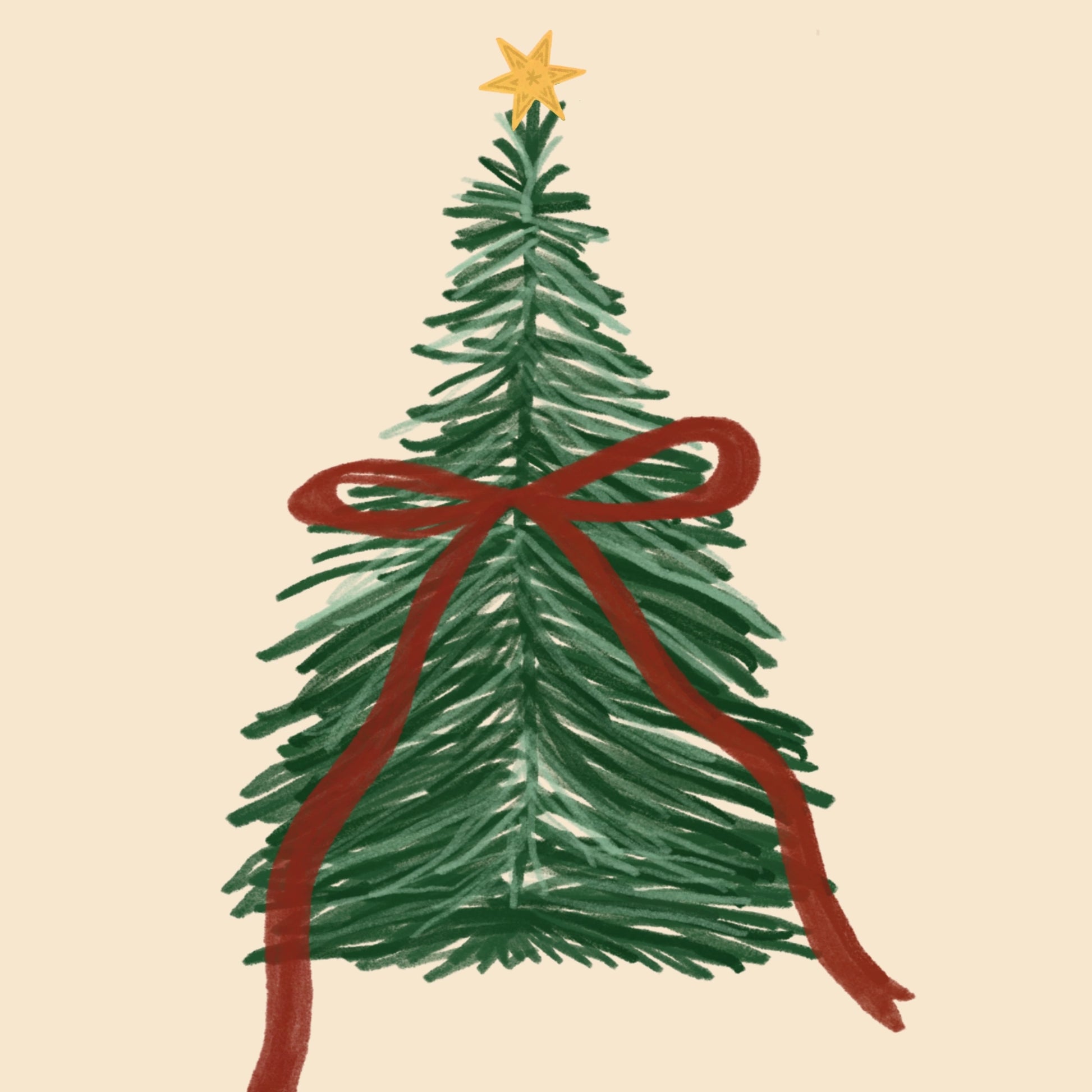 Cozy Minimal Christmas Print