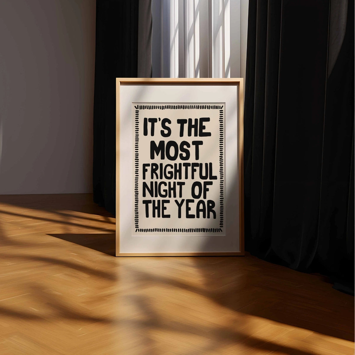 Funny Quote Print – Halloween Wall Art