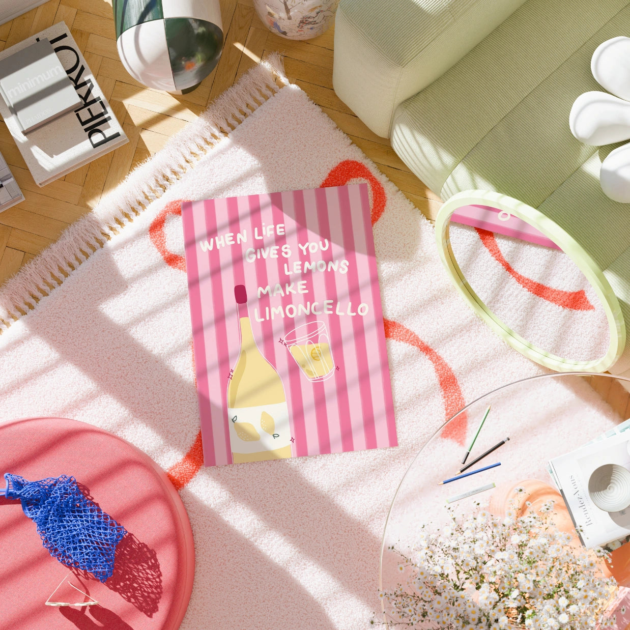 Limoncello Print – Italian Summer Quote Wall Art