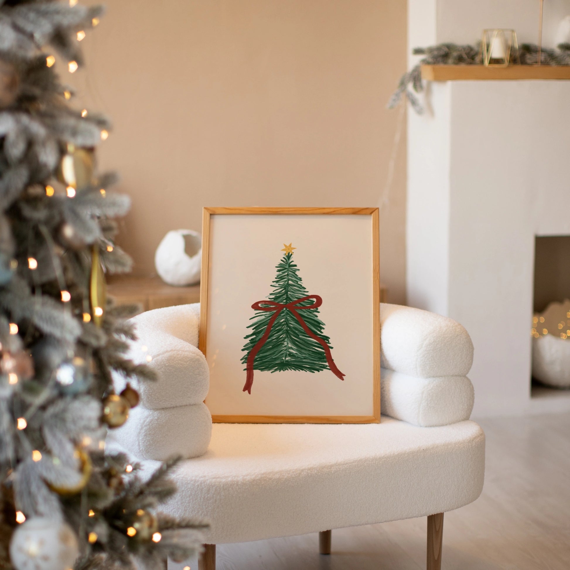 Cozy Minimal Christmas Print