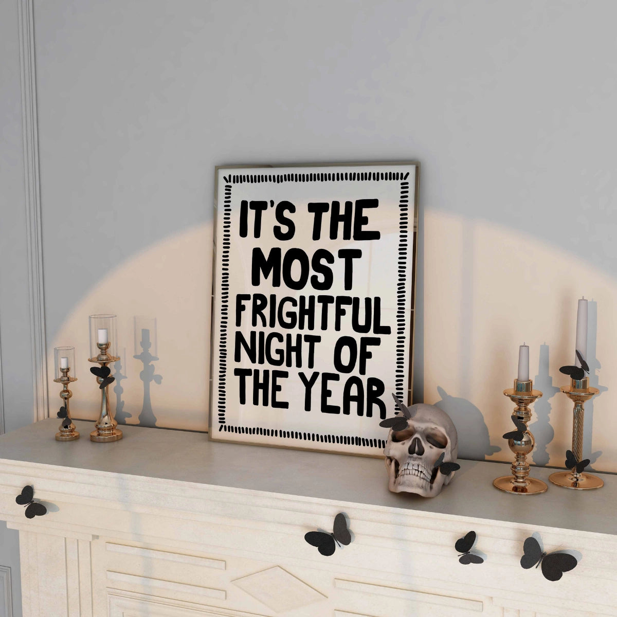 Funny Quote Print – Halloween Wall Art
