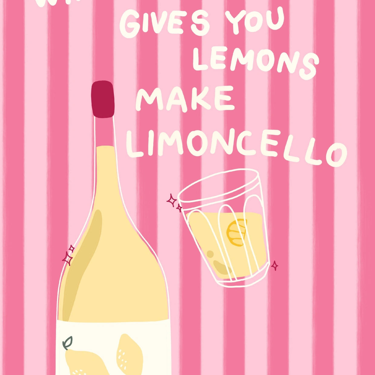 Limoncello Print – Italian Summer Quote Wall Art