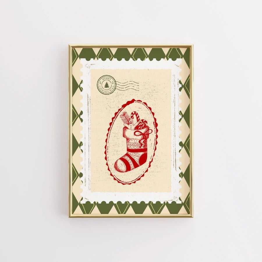 Christmas Stocking Wall Art