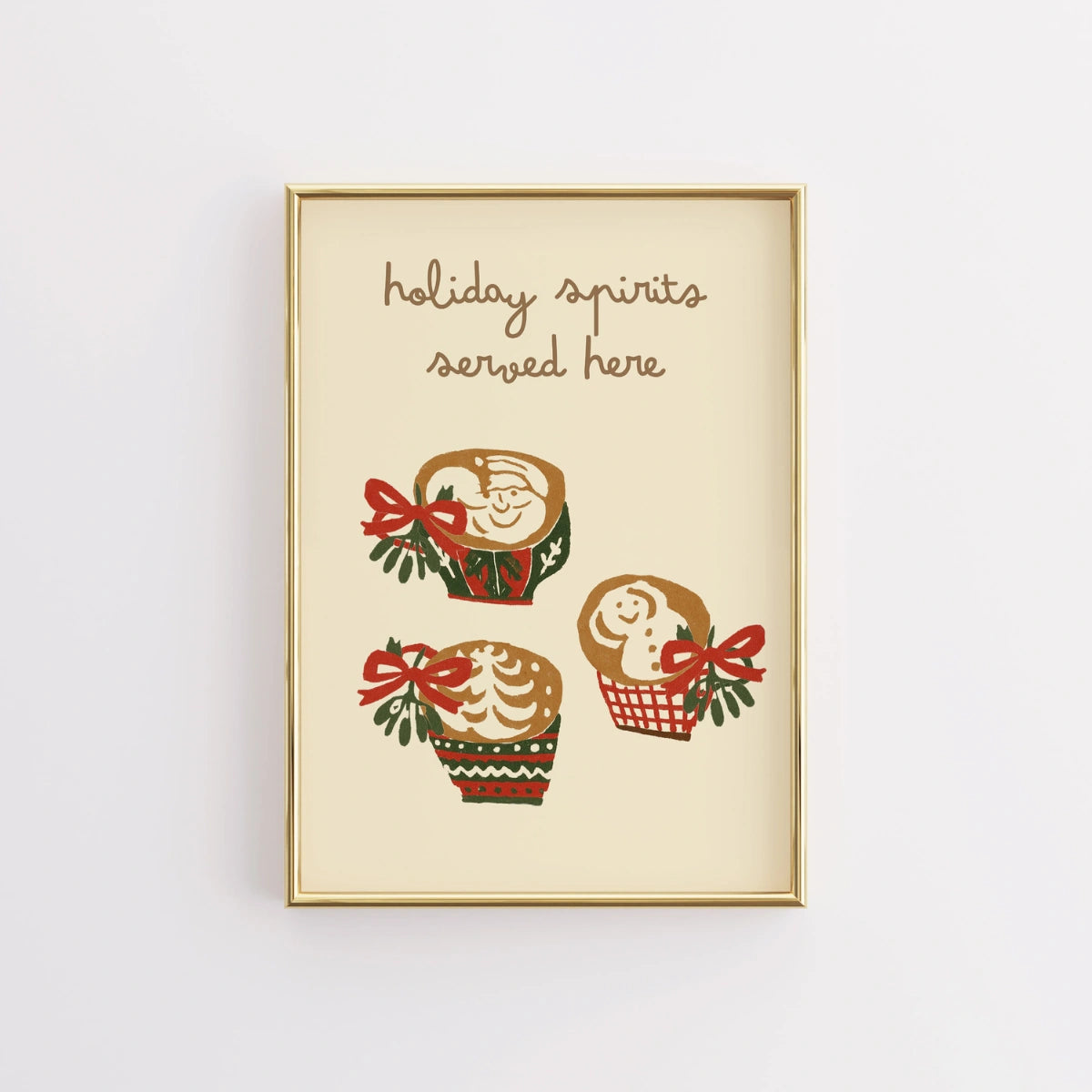 Holiday Spirits Served Here Print