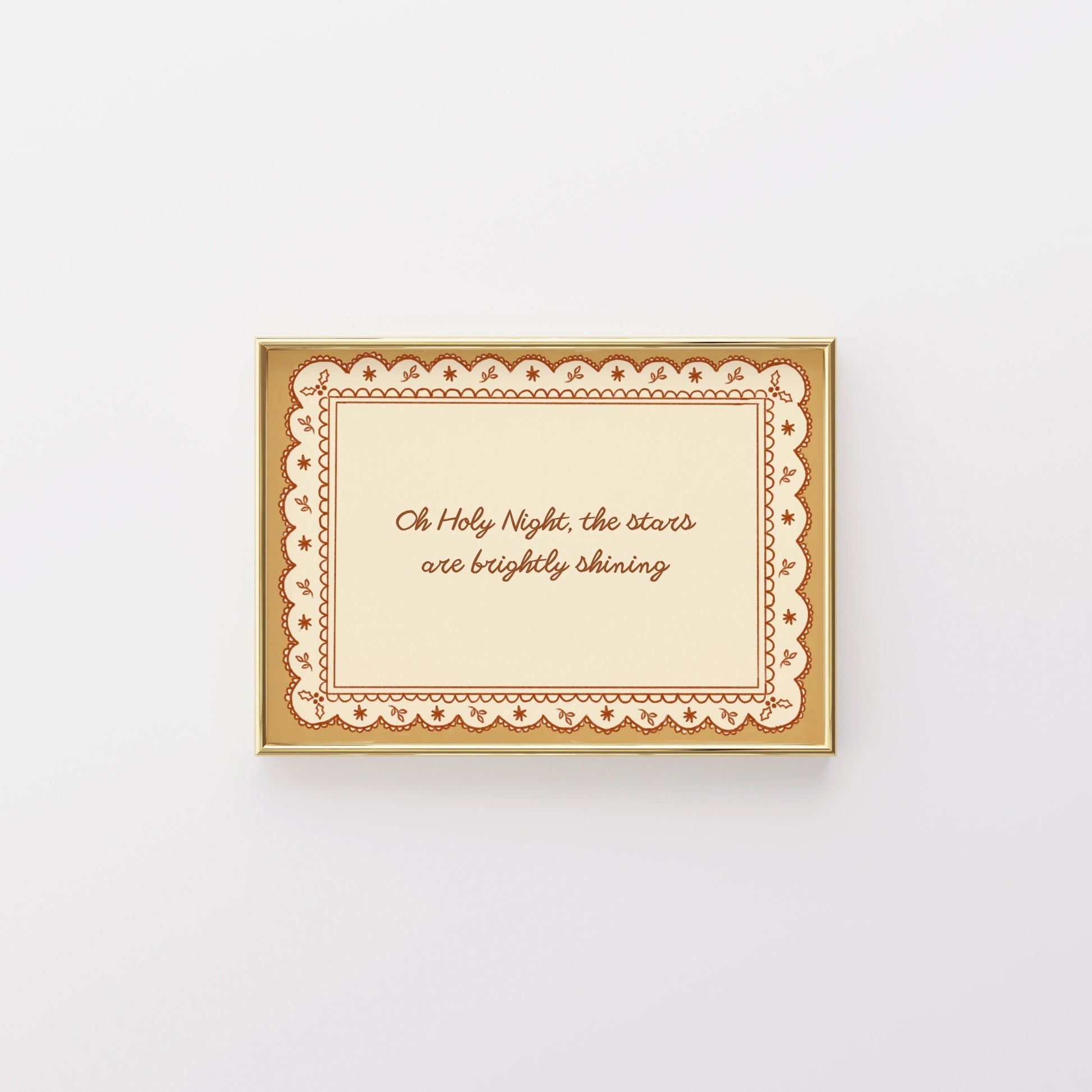 Vintage Nativity Quote Print