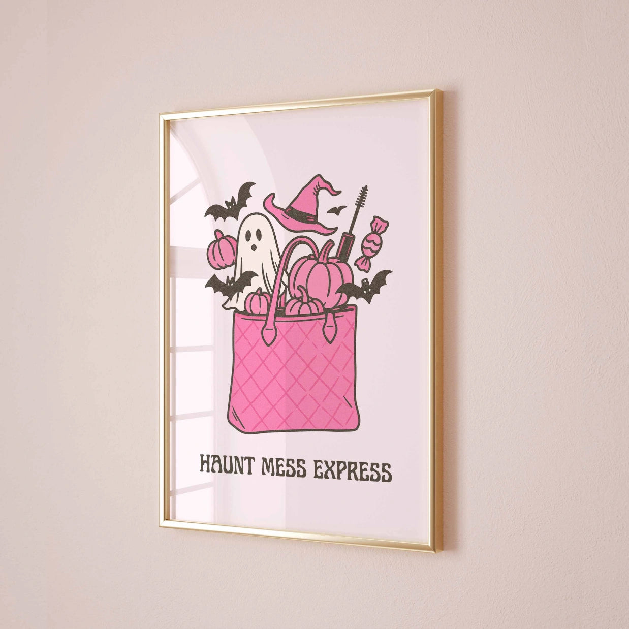 Haunt Mess Express – Lustiger Halloween-Druck