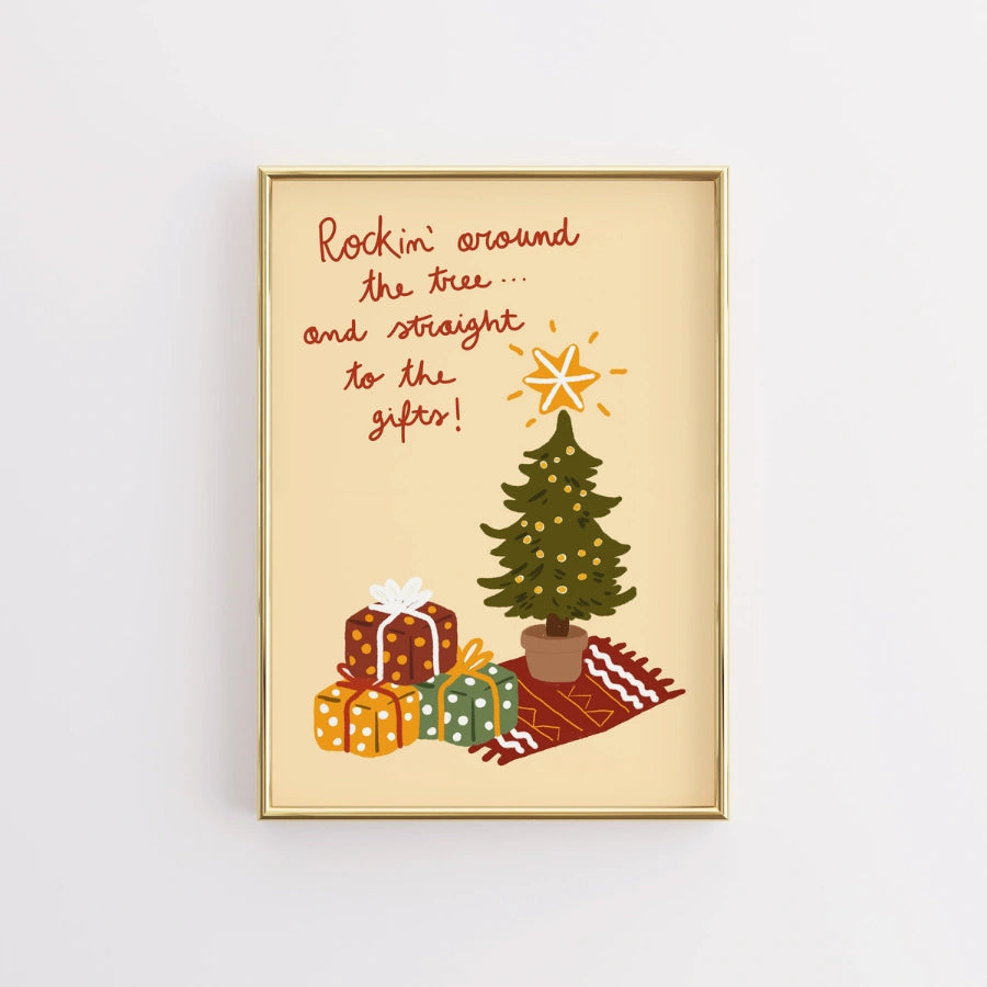 Christmas Tree Wall Art - Funny Holiday Gift Print