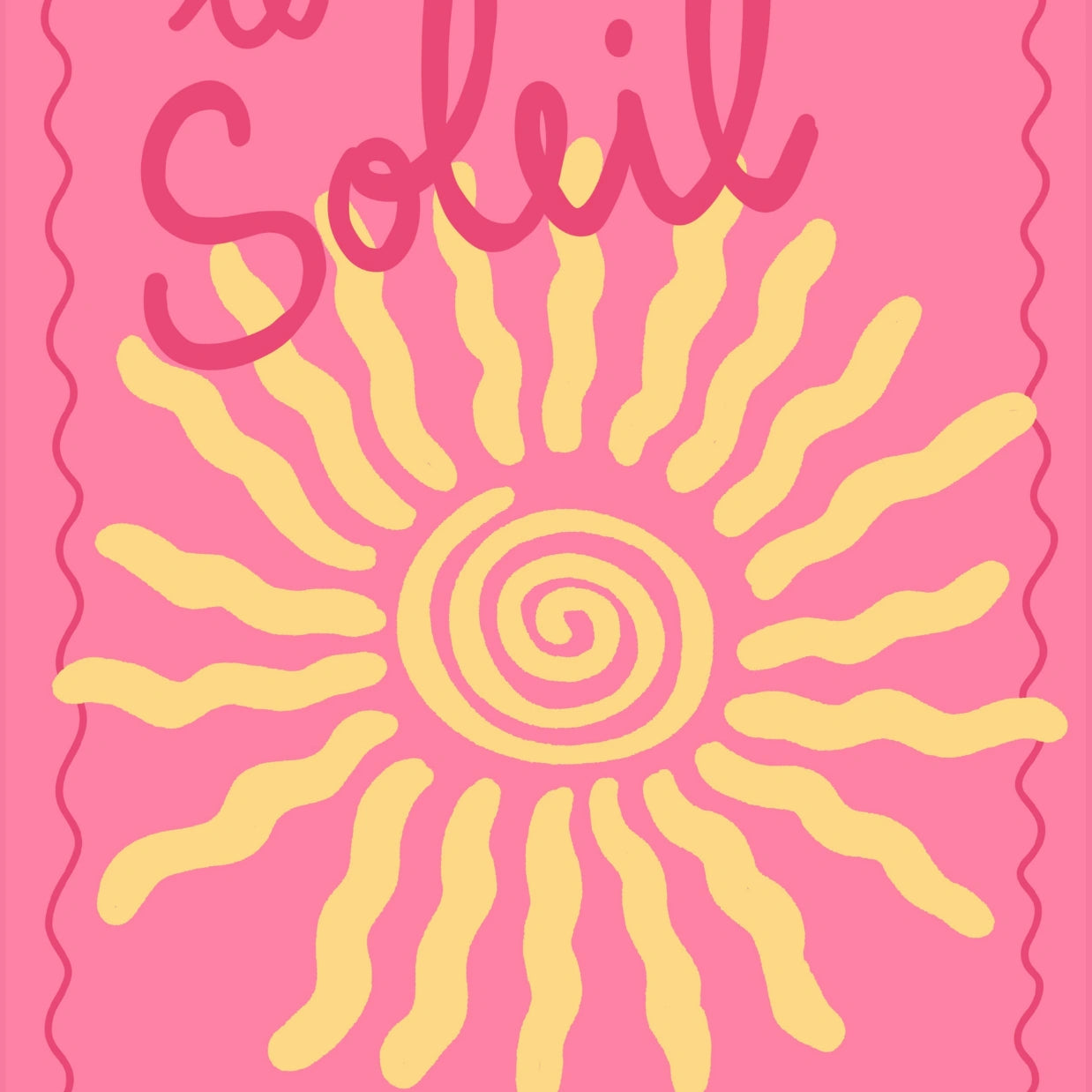 Le Soleil Print – Bright French Summer Wall Art