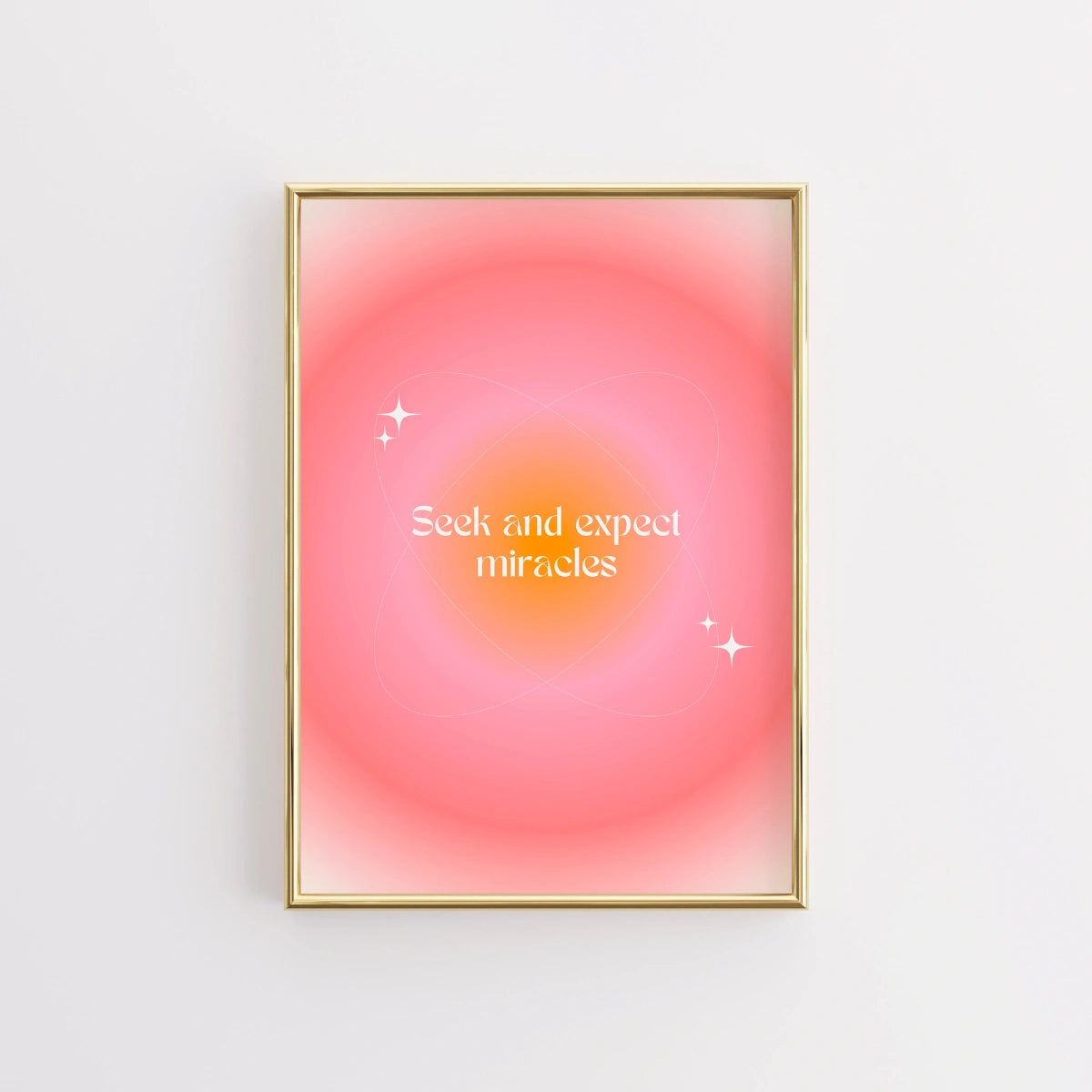 Seek and Expect Miracles Print – Modern Christian Wall Art