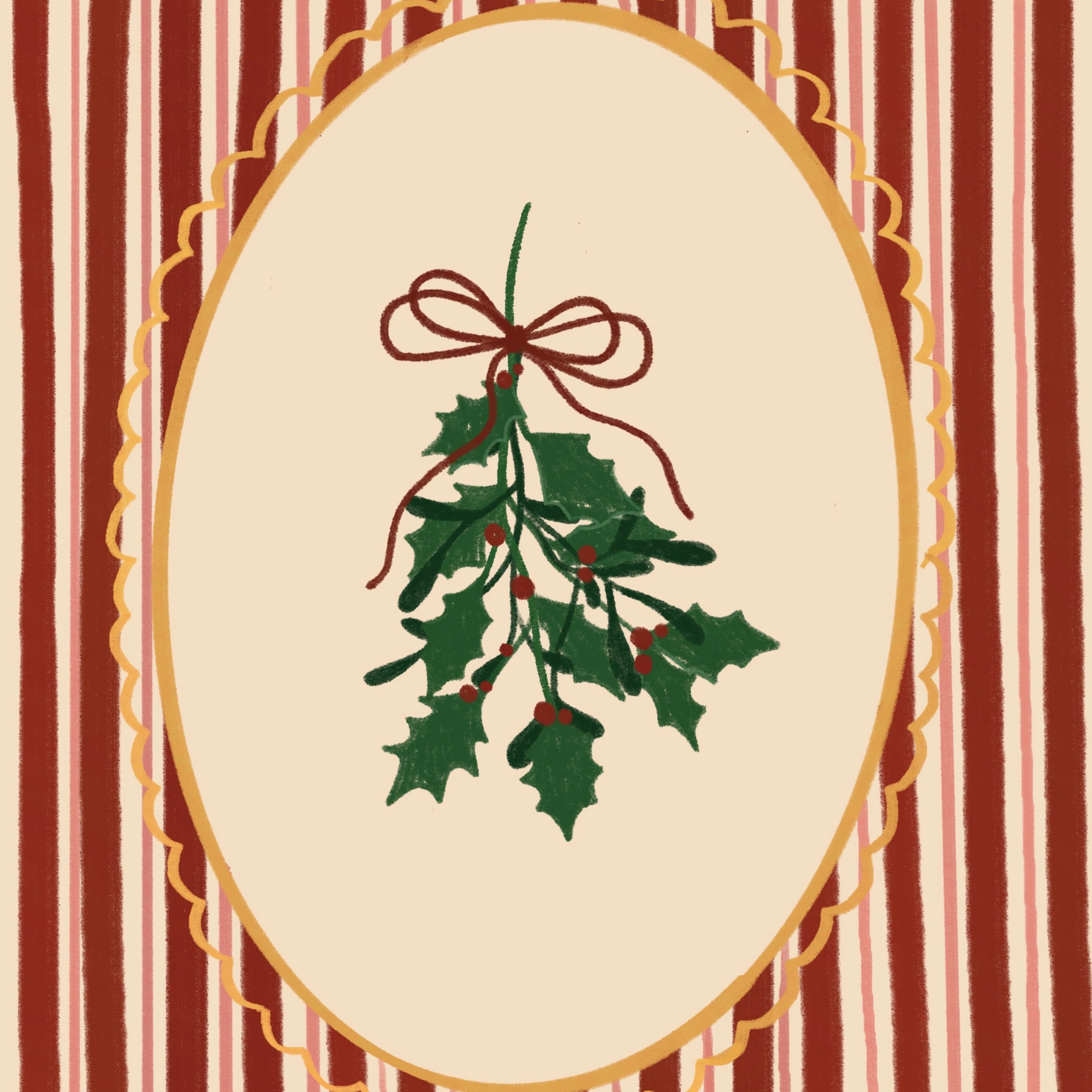 Hand-Drawn Holiday Print