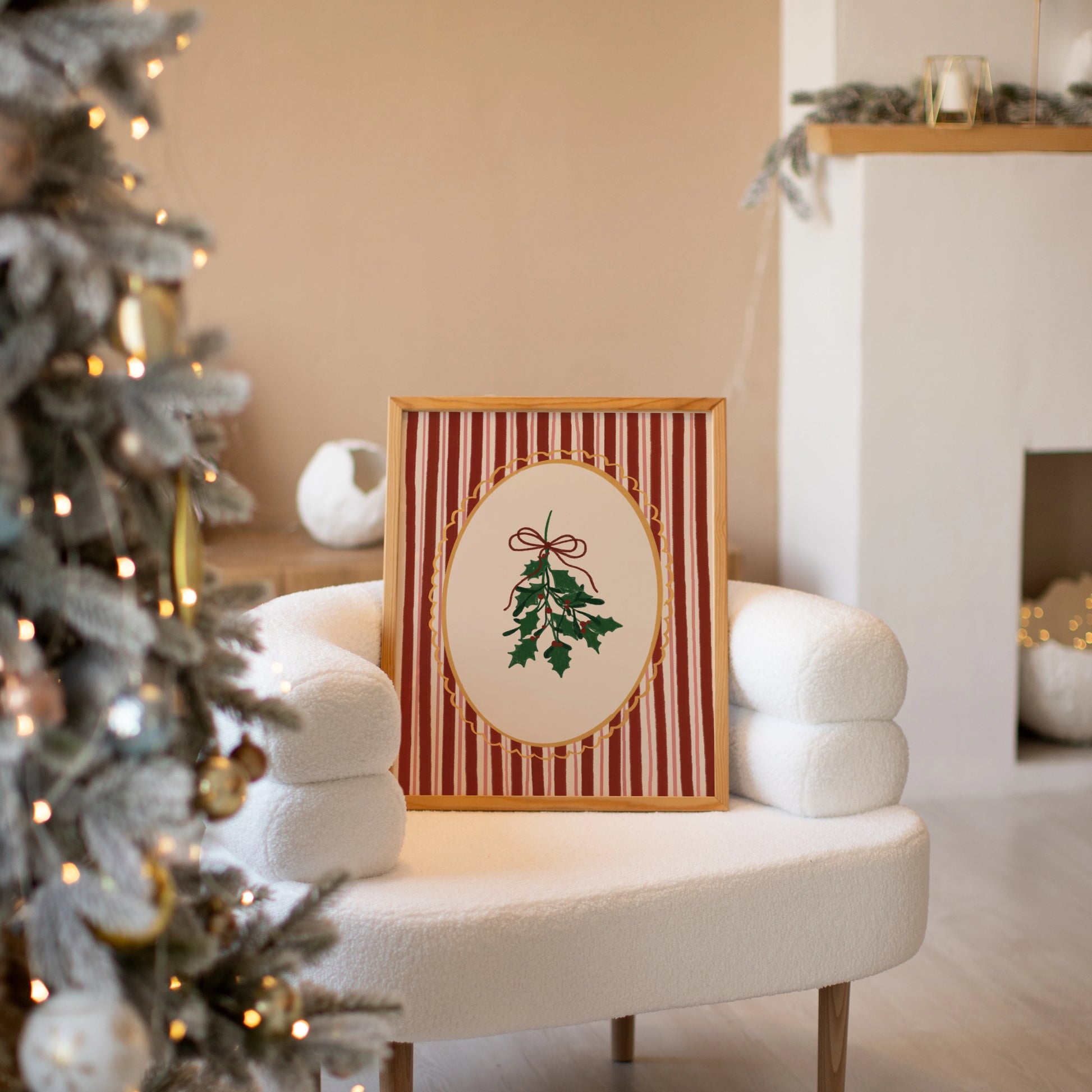 Handgezeichneter Urlaubsdruck