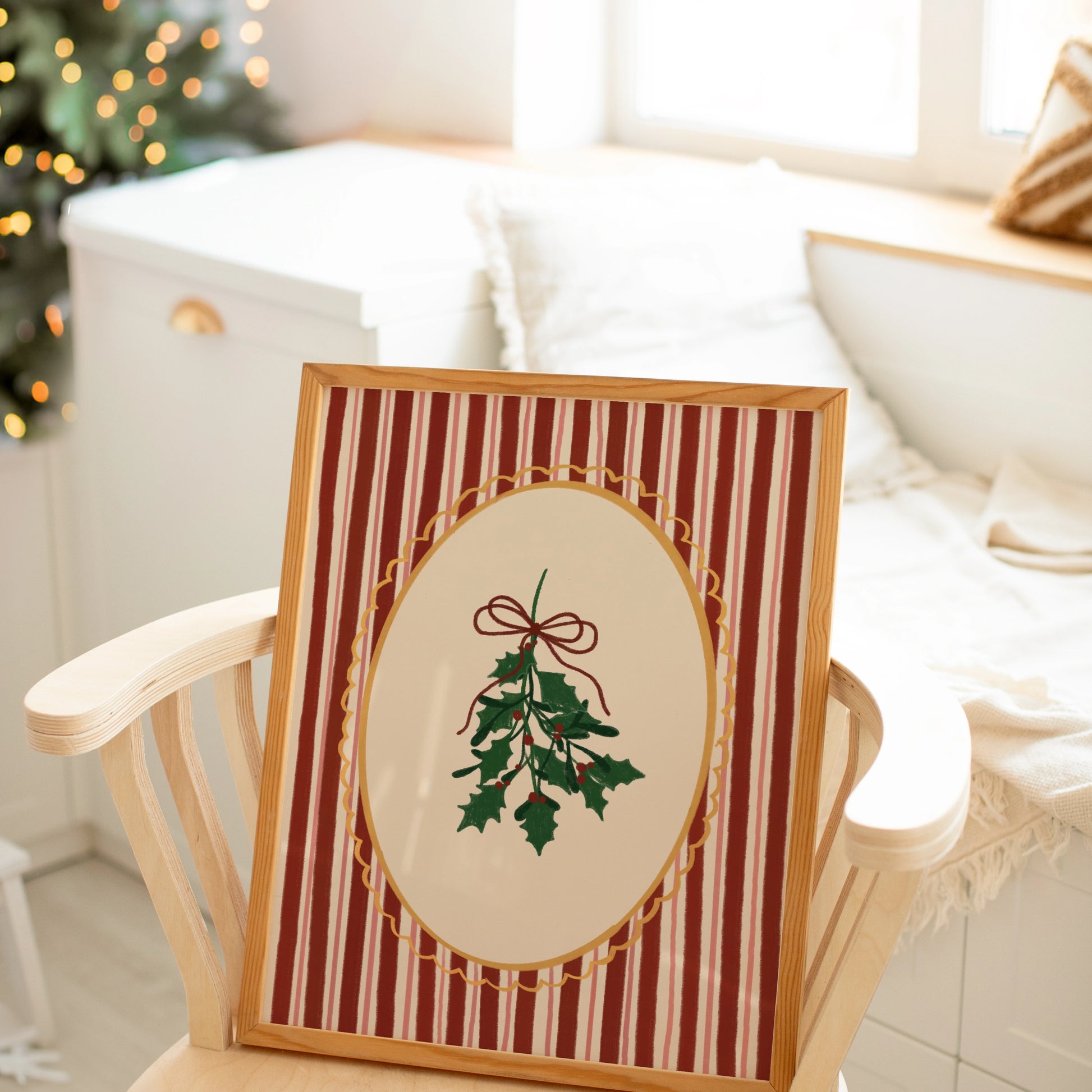 Handgezeichneter Urlaubsdruck