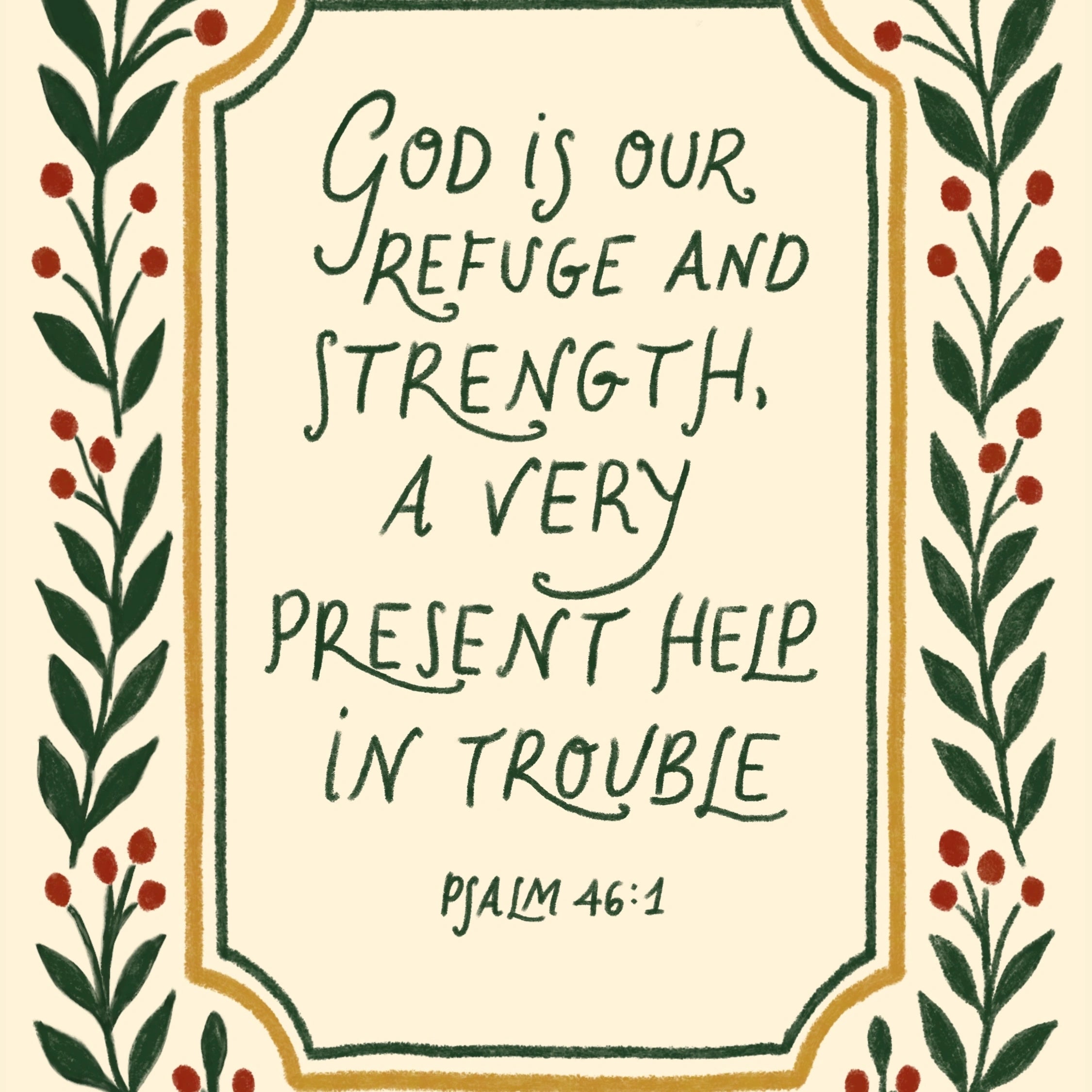 Hand-Drawn Scripture Decor