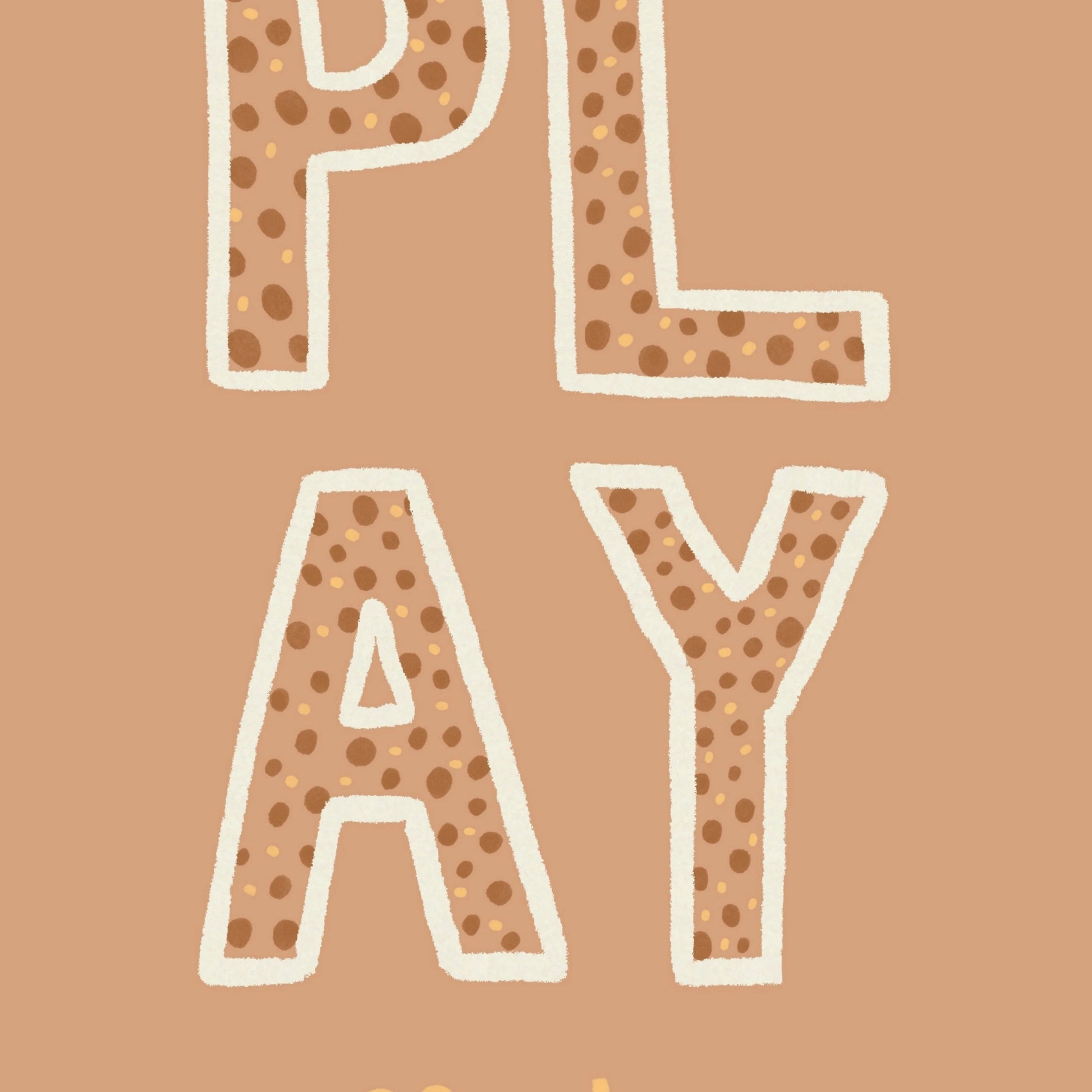 Minimalistisches Typografie-Poster