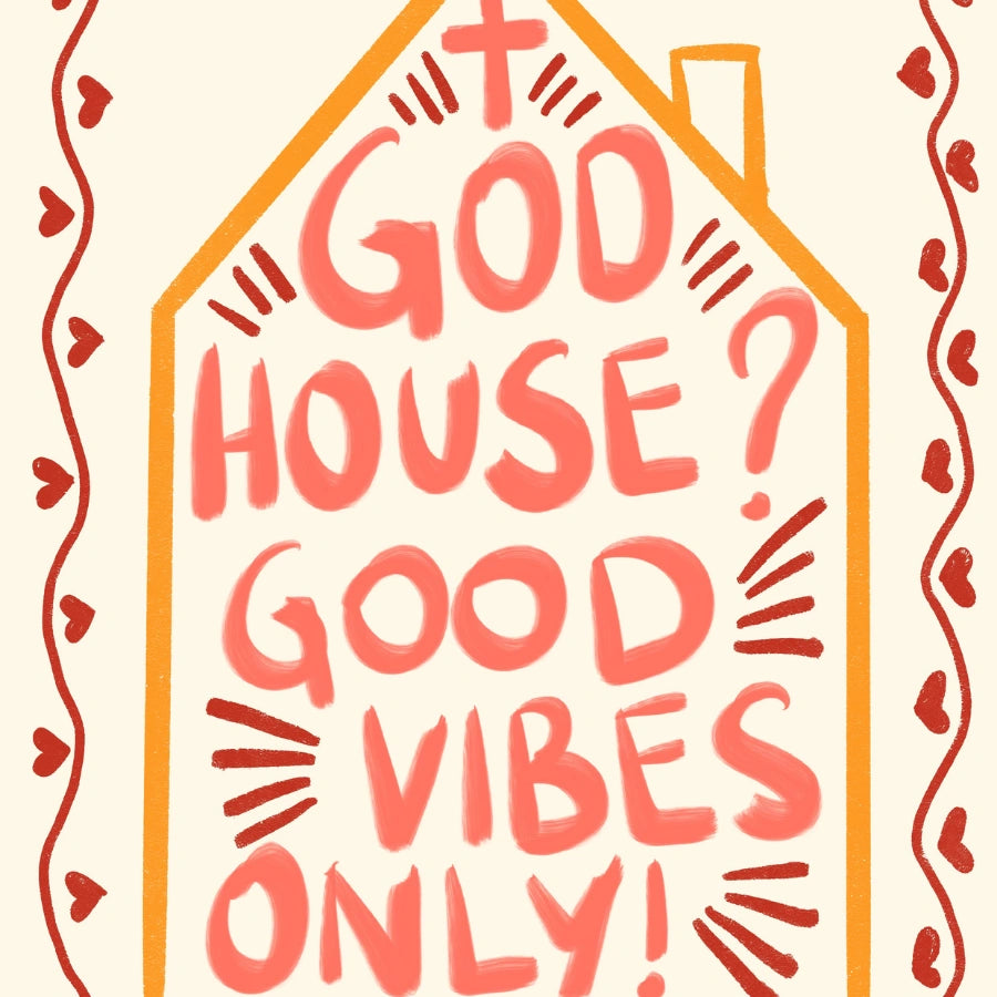 Good Vibes Only Christian Wall Art – Fun Faith Print