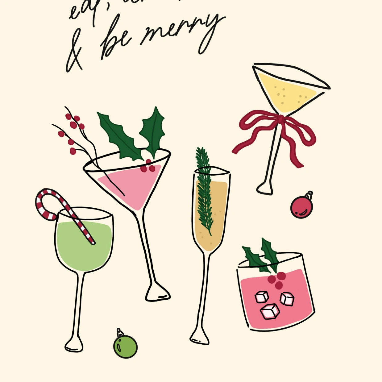 Eat Drink & Be Merry Poster