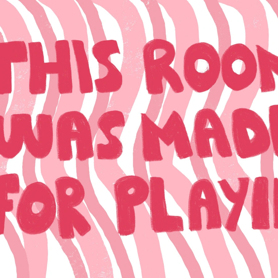 Playroom Quote Nursery Print – Cute Wall Art for Girls