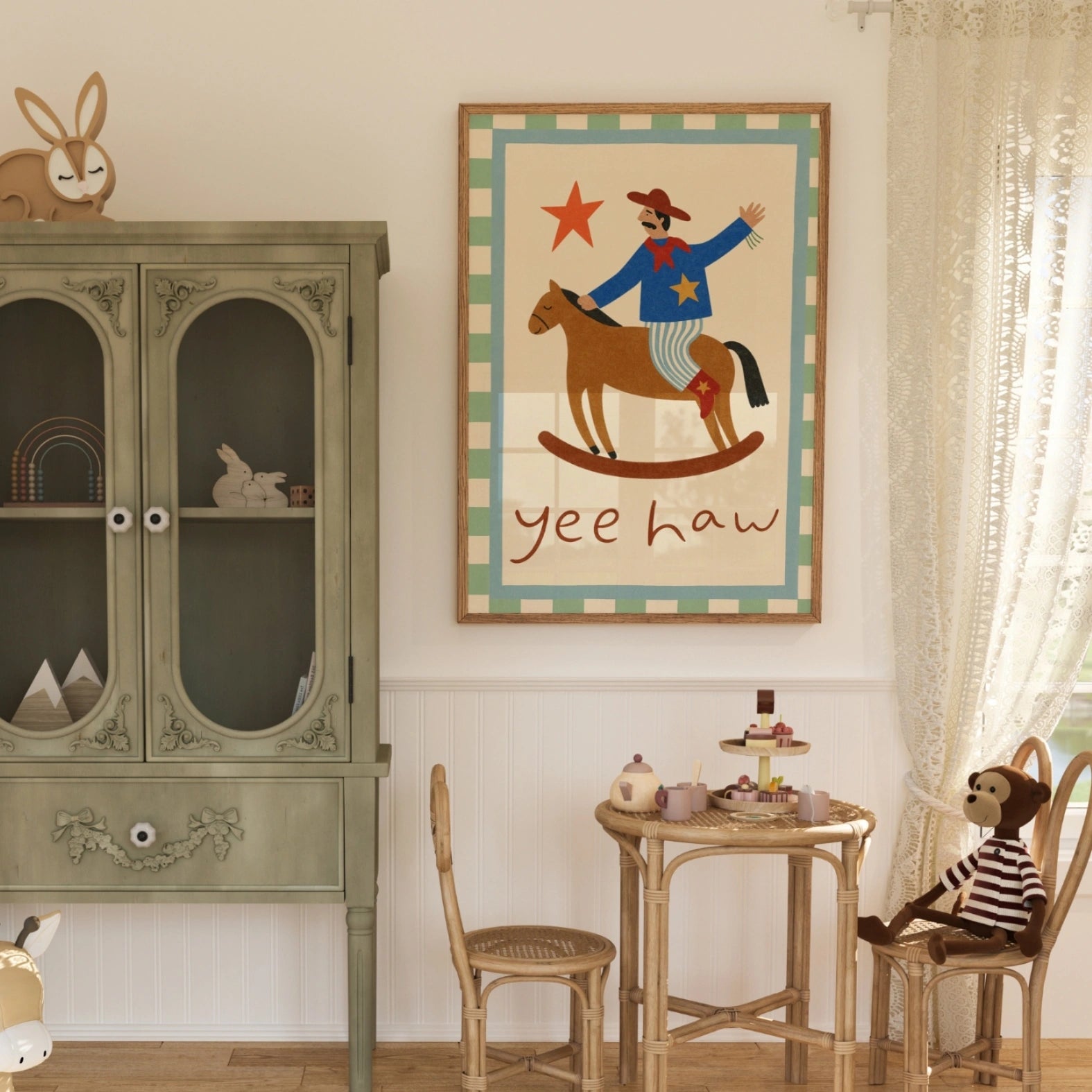 Cowboy Western Wall Art for Kids