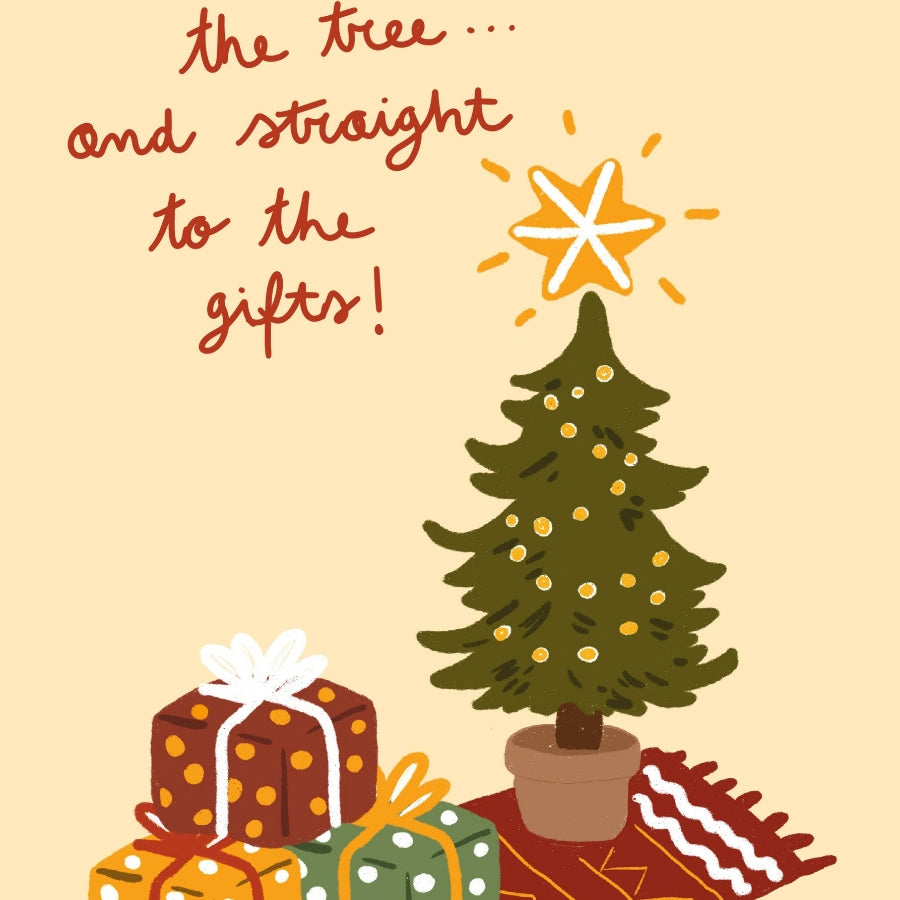 Christmas Tree Wall Art - Funny Holiday Gift Print