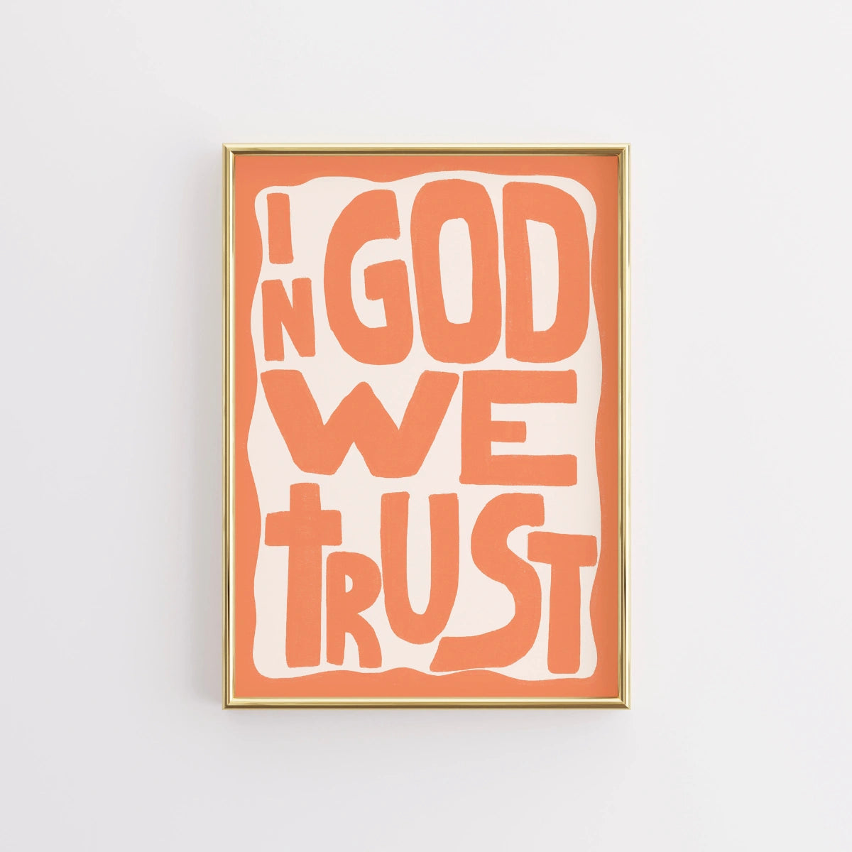 In God We Trust Wall Art – Typography Print