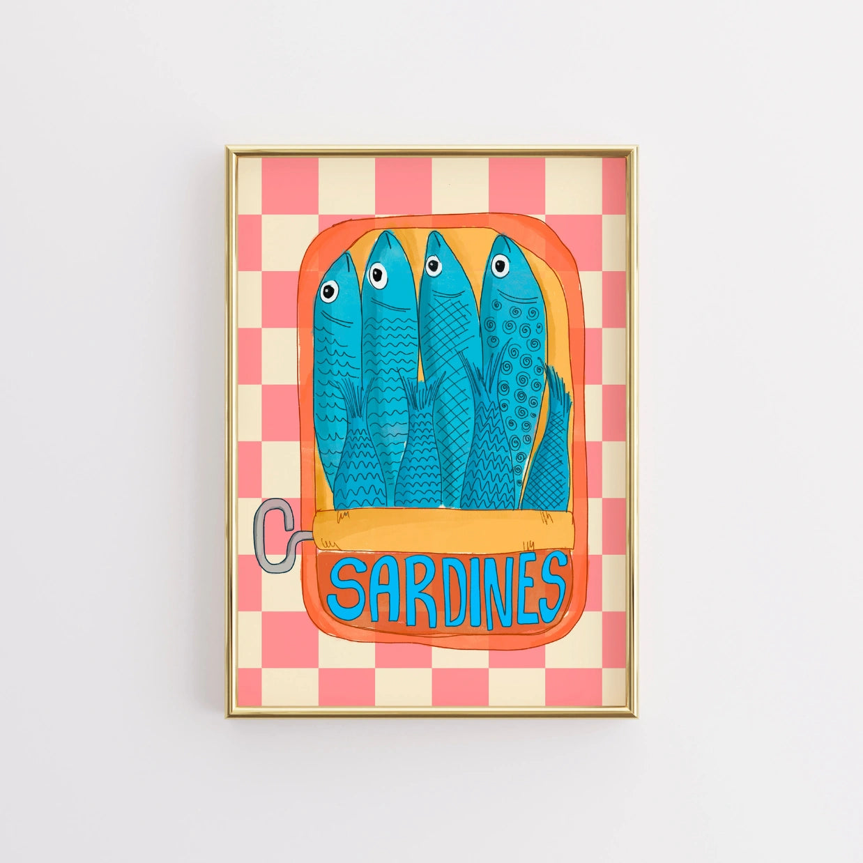 Sardines Poster – Pop Art Fish Wall Print