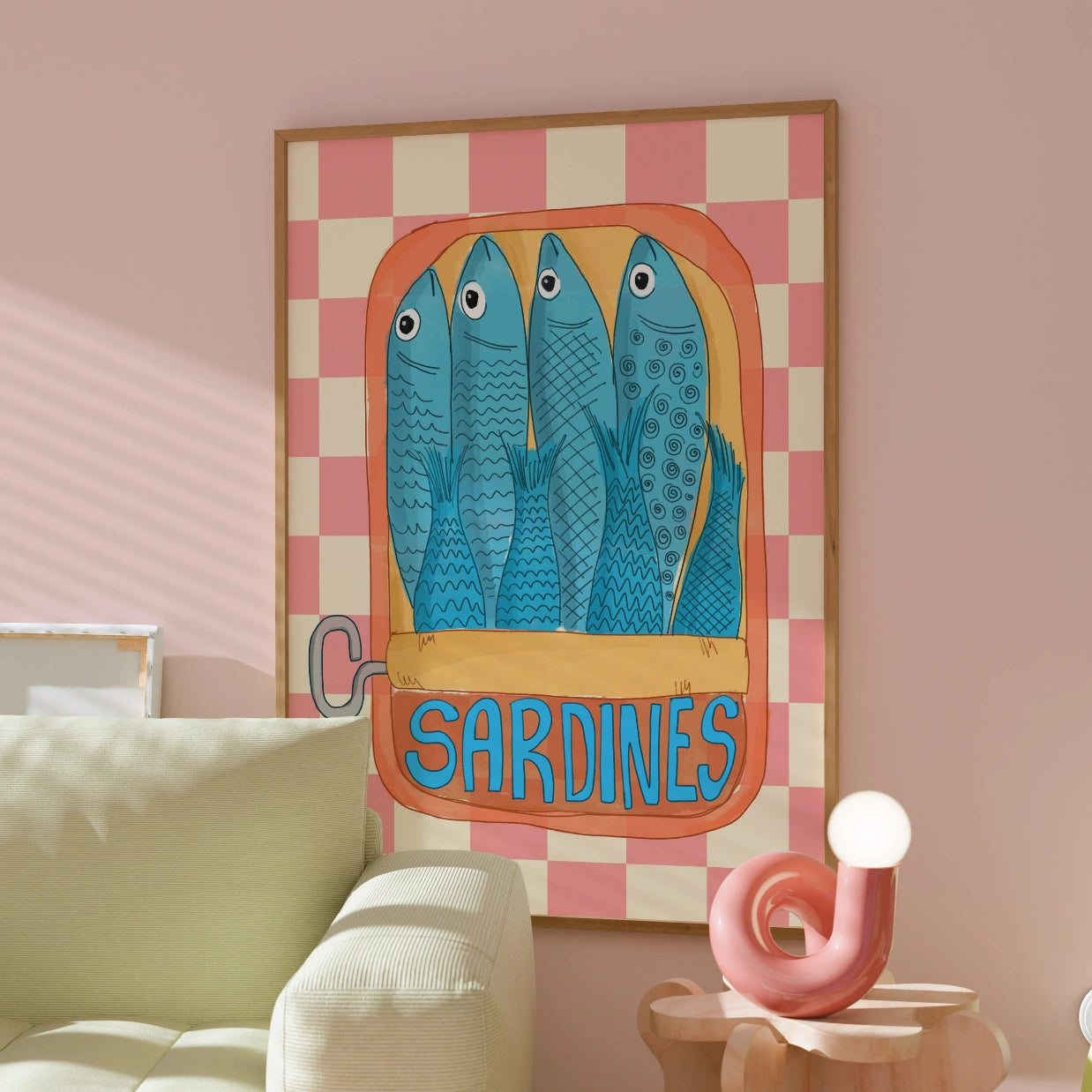 Sardines Poster – Pop Art Fish Wall Print