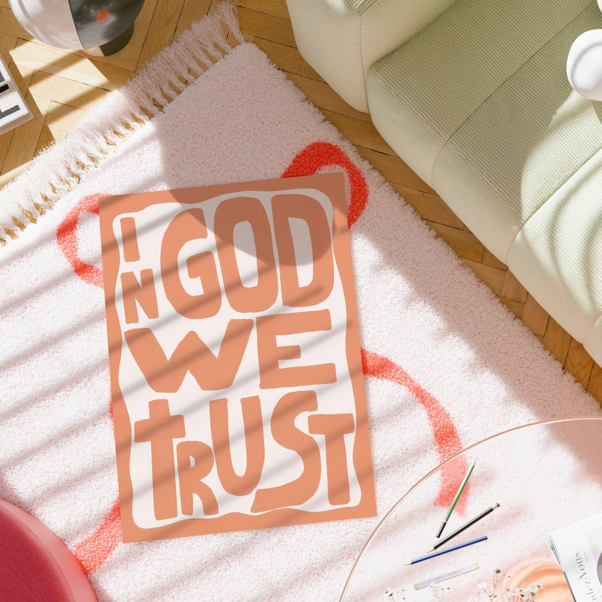 In God We Trust Wall Art – Typography Print