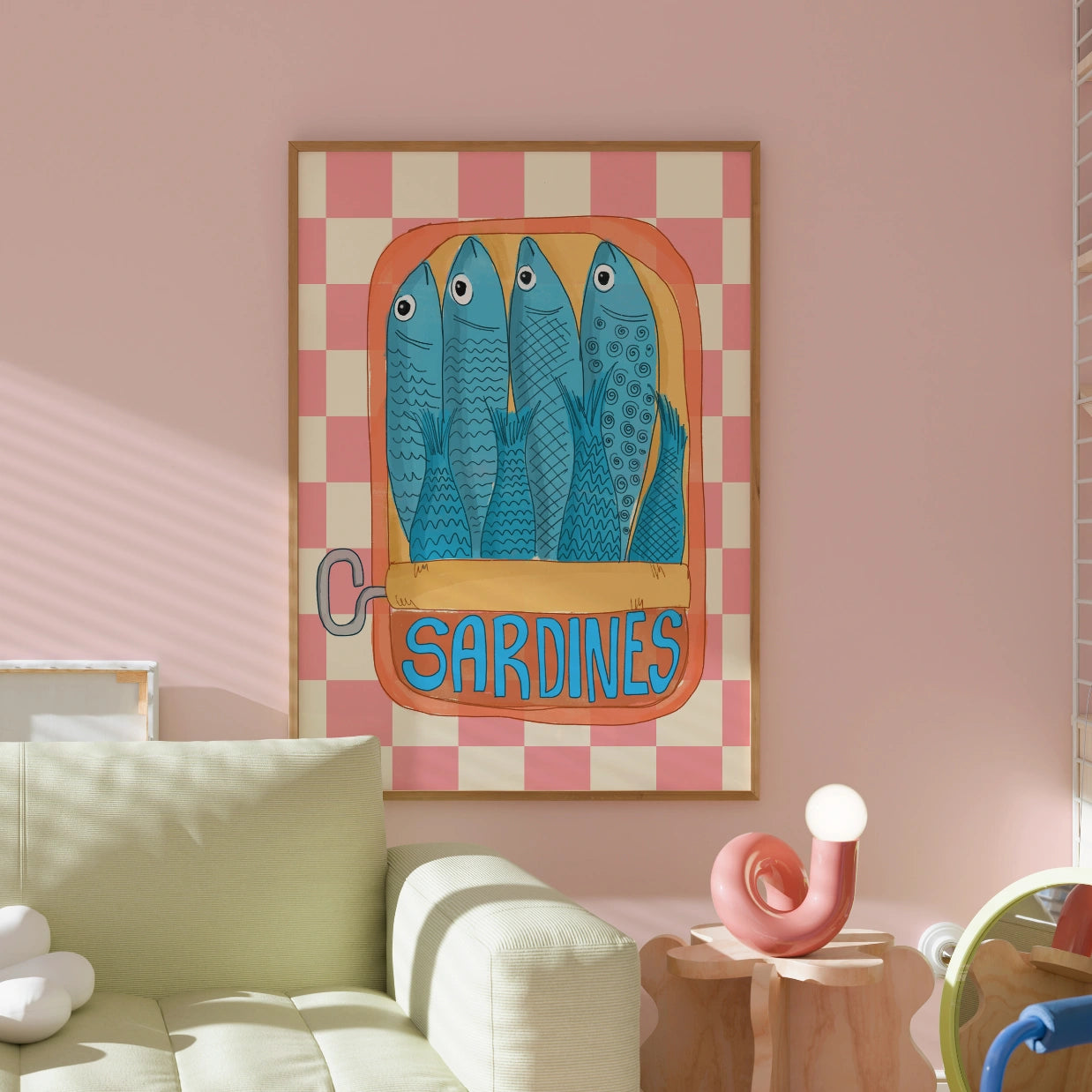 Sardines Poster – Pop Art Fish Wall Print