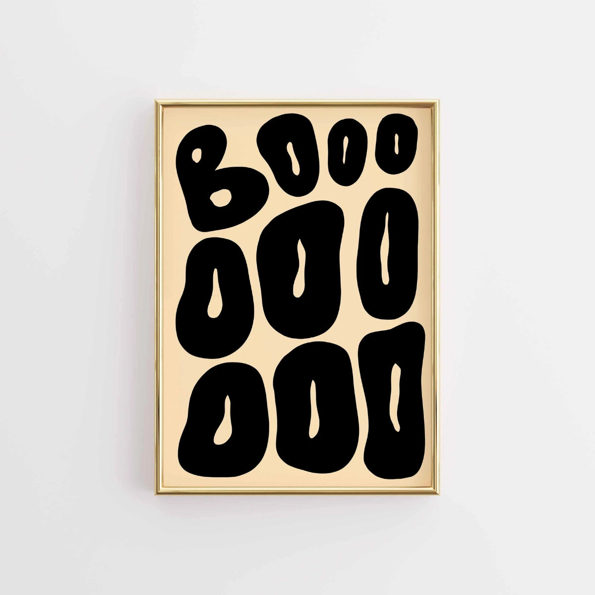 BOOOO Halloween Print – Minimalist Spooky