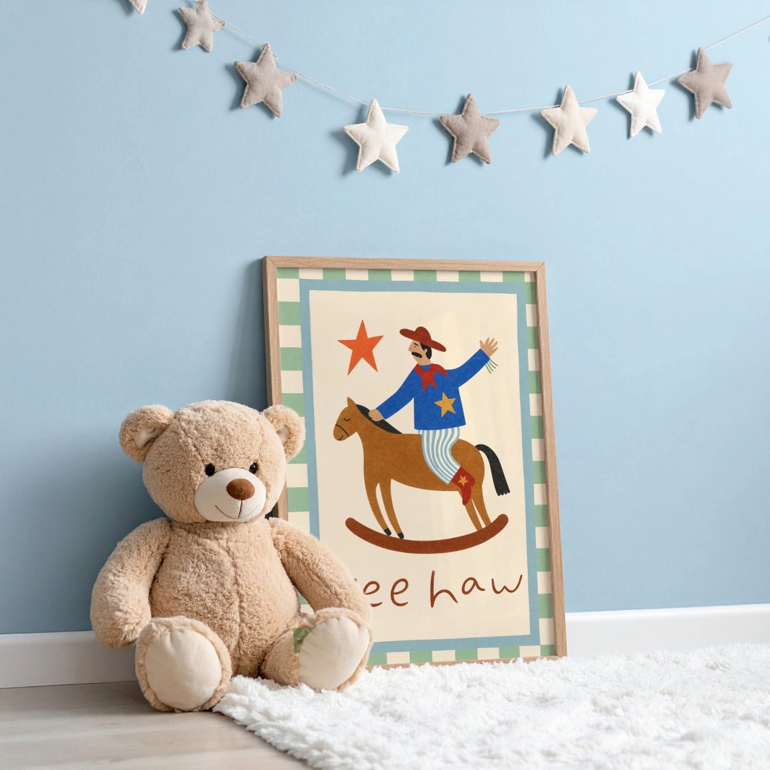 Cowboy Western Wall Art for Kids