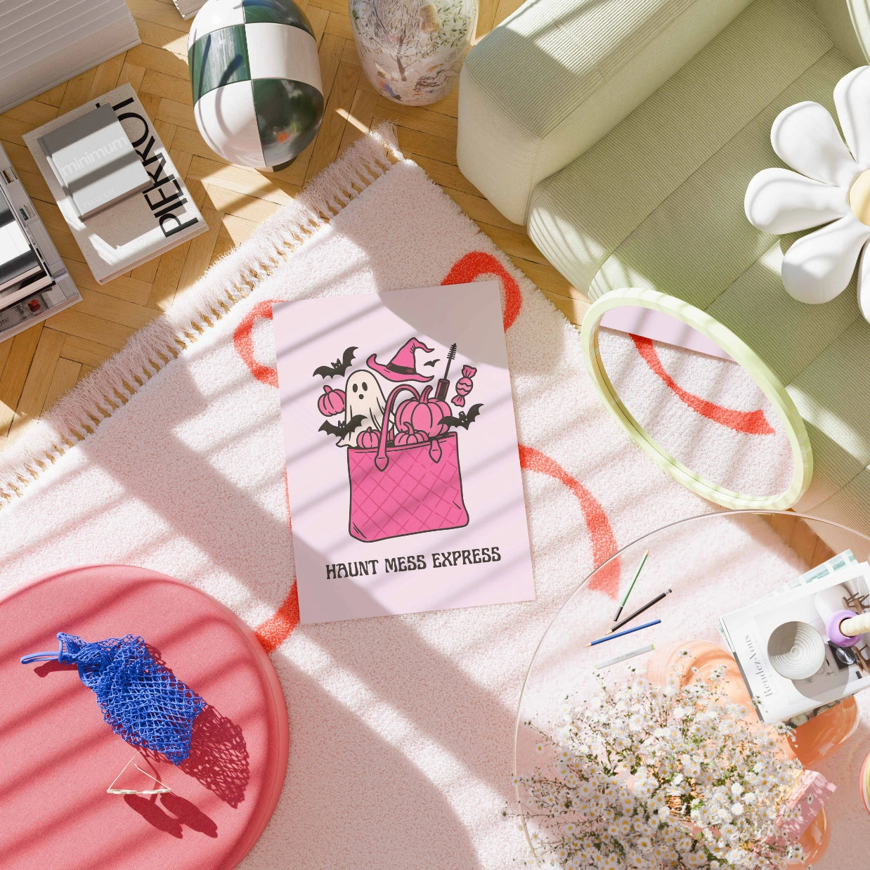 Haunt Mess Express – Lustiger Halloween-Druck