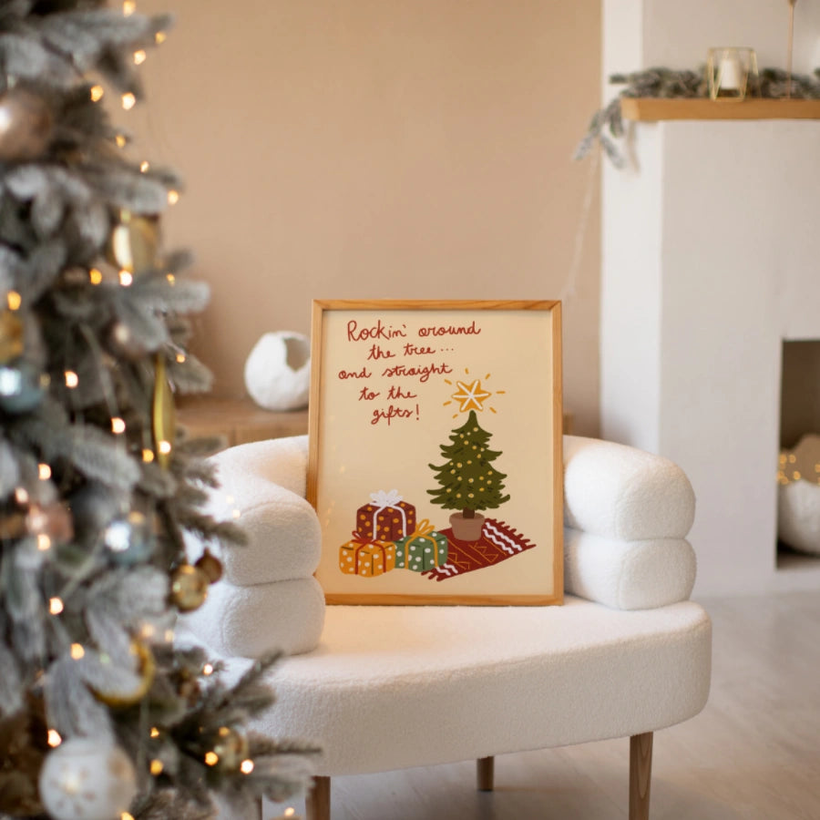 Christmas Tree Wall Art - Funny Holiday Gift Print