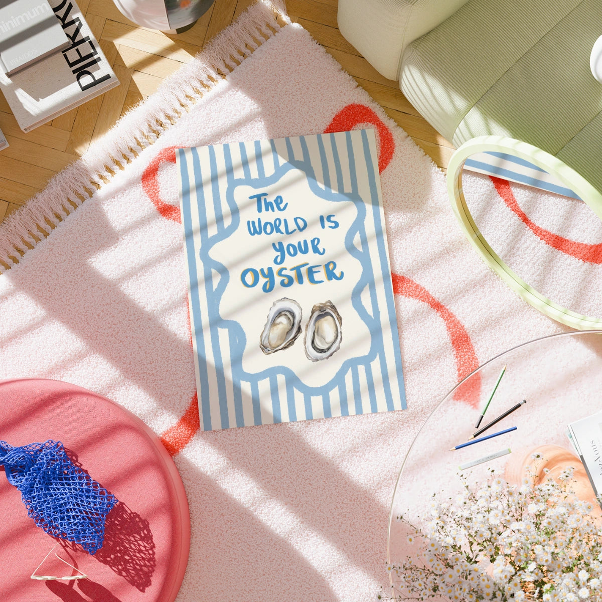 The World Is Your Oyster Print - Coastal Kitchen Wall Art