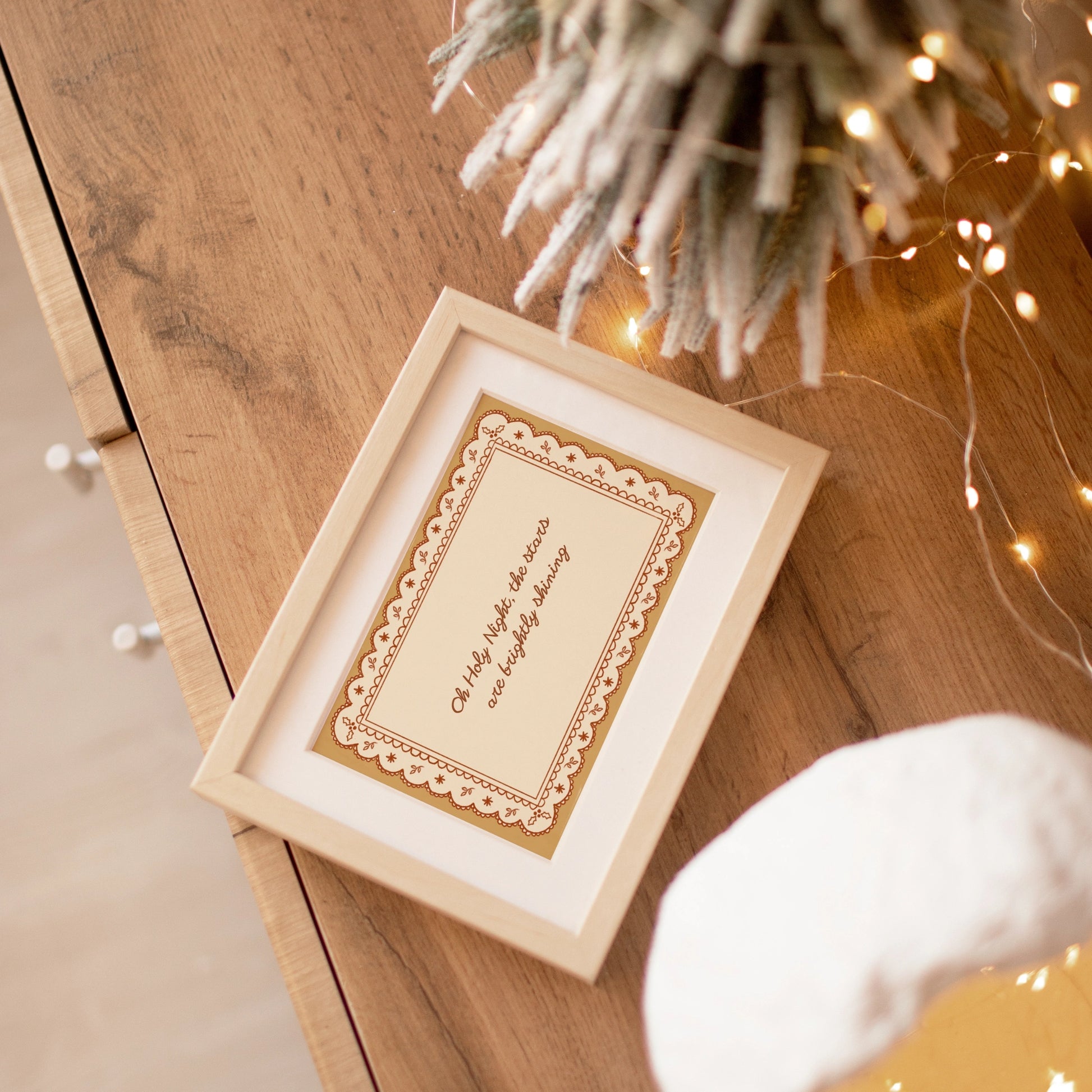 Vintage Nativity Quote Print