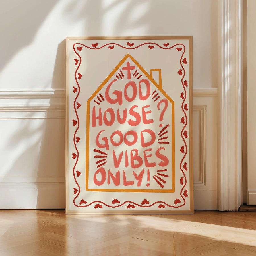 Good Vibes Only Christian Wall Art – Fun Faith Print