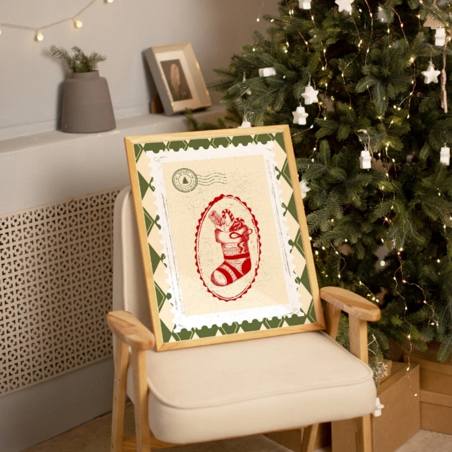 Christmas Stocking Wall Art