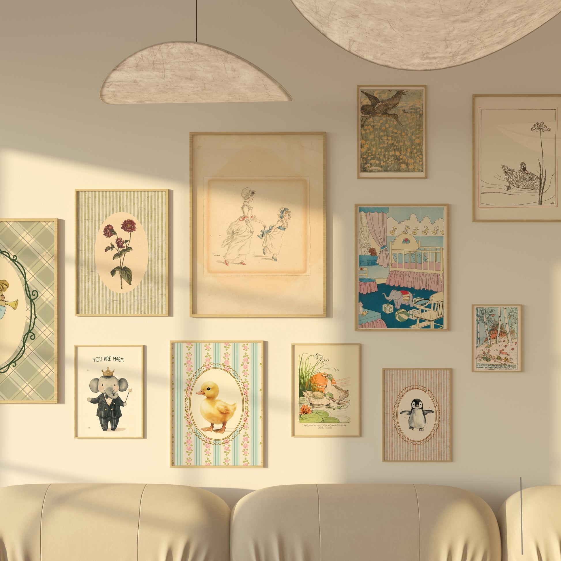 Handmade Vintage Nursery, over 140 prints