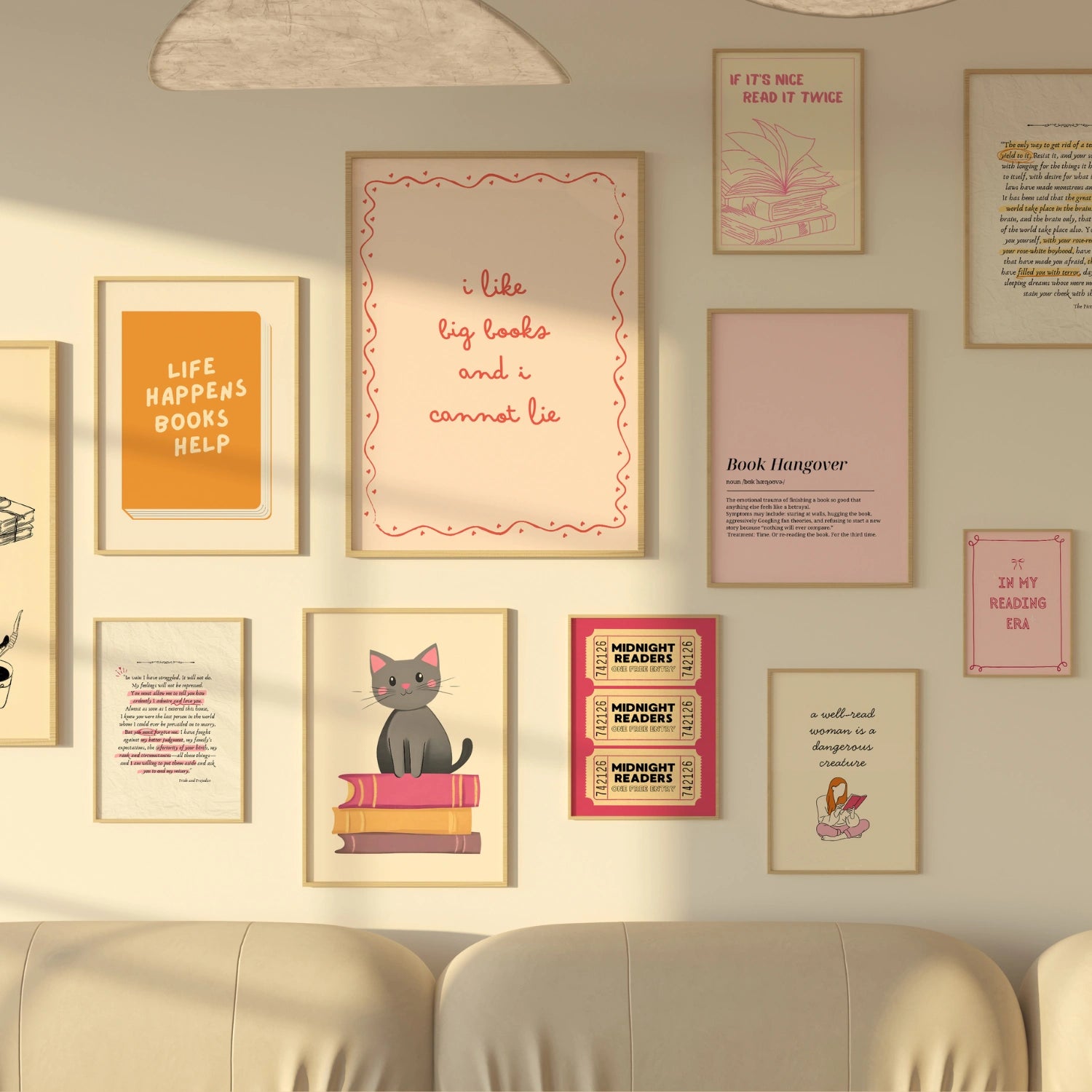 Handmade Whole Bookish Decor, over 400 prints