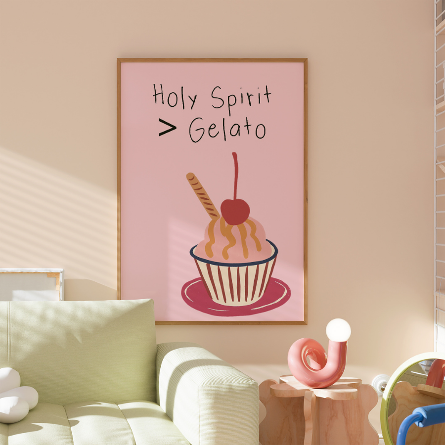 Holy Spirit Christian Wall Art – Funny Bible Verse Print