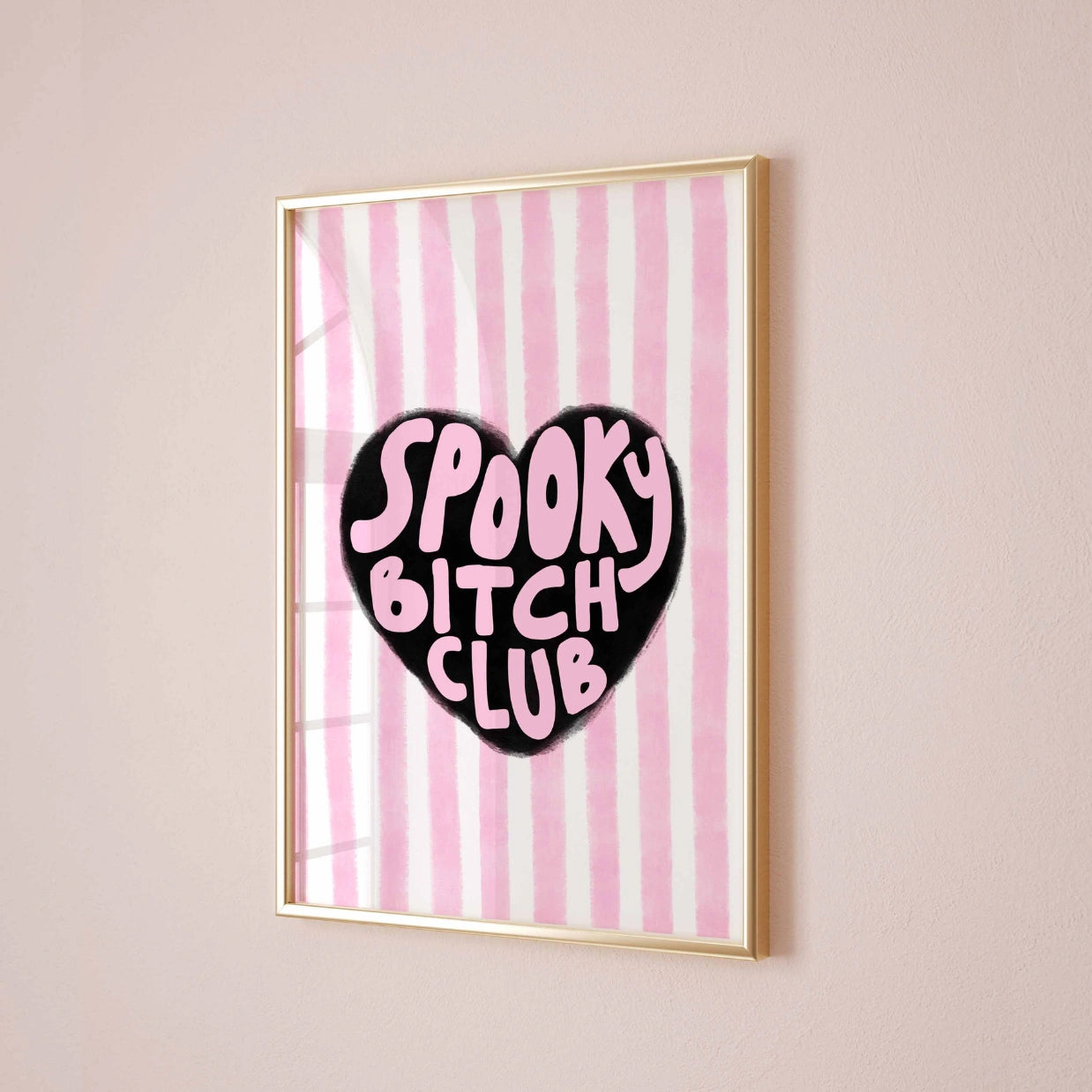 Spooky Bitch Club  – Pink Halloween Print